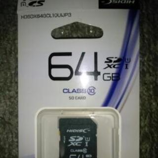 【ほぼ新品】SDXCカード Class 10 64GB