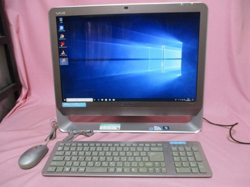 (受け渡し待ち)すぐに使えるwindows10 ソニー一体型PC　少し難ありで格安！