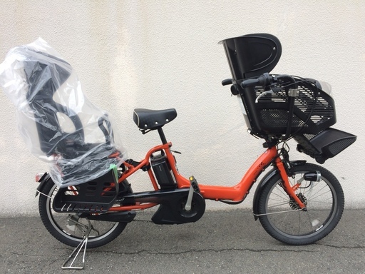 地域限定　アンジェリーノプティット　新基準　三人乗り　オレンジ　12,8AH　ギュットミニ　キッスミニ　神戸市　電動自転車