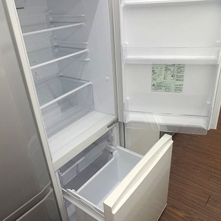 札幌 引き取り AQUA/アクア 2ドア冷蔵庫 2016年製 184L AQR-18E 白  