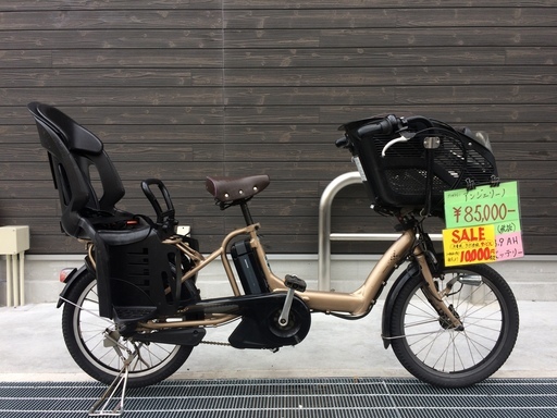 地域限定送料無料　アンジェリーノプティット　新基準　三人乗り　子供乗せ　8,9AH　ギュットミニ　キッスミニ　神戸市　電動自転車