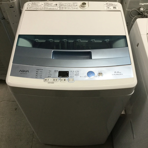 【送料無料・設置無料サービス有り】洗濯機 AQUA AQW-S50E2 中古