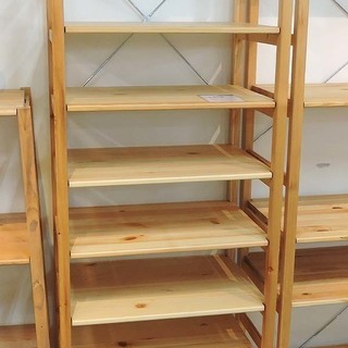 北大前! 札幌 引取 無印良品 パイン材 ユニットシェルフ ラック 収納棚