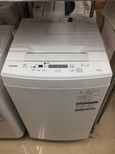 TOSHIBA★4.5Kg洗濯機★AW-45M5★2018年式