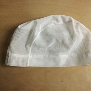 水泳帽子白 54-59センチ(L)
