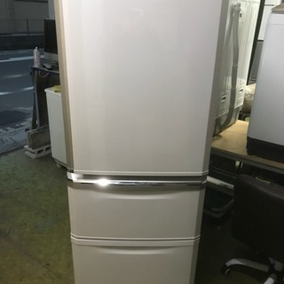冷蔵庫 三菱 ファミリータイプ 3ドア 335L MR-C34T-W 自動製氷OK 2011年 川崎区 SG