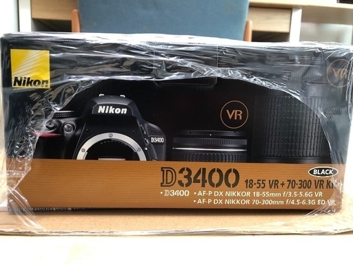 【新品未使用】Nikon D3400 ダブルズームキット+α