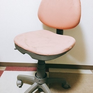 子ども 勉強机用の椅子イス ピンク