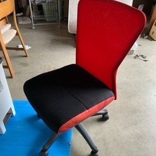 ジム椅子、オフィスチェアー、赤黒カラー