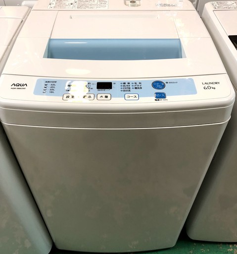 100％品質 【送料無料・設置無料サービス有り】洗濯機 AQUA AQW-S60C 中古 洗濯機