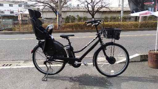激安！！ブリヂストン子供乗せ電動自転車 ハイディⅡ クロツヤケシです。HY6B49