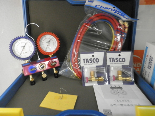 エアコン工具　タスコ　TASCO　TA122FB/R410A/R32　マニホールドセット 未使用 引取限定 戸畑本店