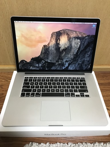 高スペック Apple MacBook Pro Retina Late2013 15インチ 1TBSSD/ 2.6Ghz i7 / 16GBメモリ/ USキー