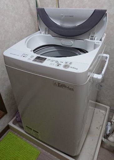 SHARP 全自動洗濯機 ES-GE55N 37L 5.5kg