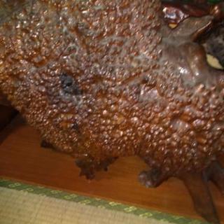 木羊の置物　タブの木