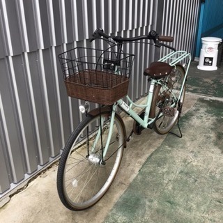 商談中 自転車 26インチ 6段変速 オートライト