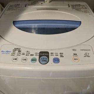 【2/24まで】【無料】洗濯機（日立製 NW-42EF）