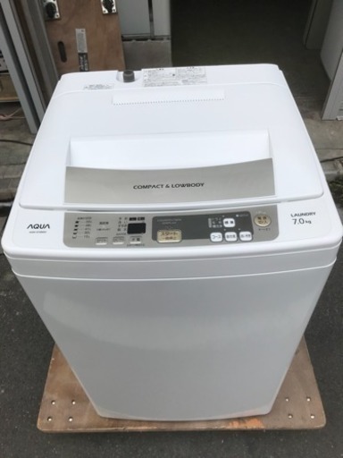 洗濯機 アクア 7㎏洗い ファミリー 家族用 AQW-S70B 2014年 AQUA 川崎区 KK
