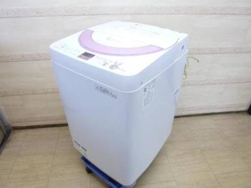 SHARP 6.0kg 全自動電気洗濯機 ES-GE60N-P Ag+イオンコート 2013年製