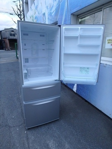 ☆3D簡易清掃済み☆2012年製☆ Panasonicパナソニック 冷凍冷蔵庫 NR-C32AM-S 321L 自動製氷 2
