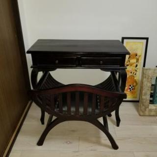 アジアン家具　テーブル　椅子