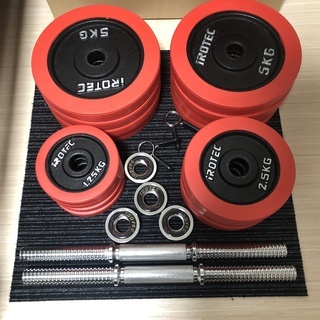 アイロテック irotec ダンベル30kgセット フラットベンチ EZバー