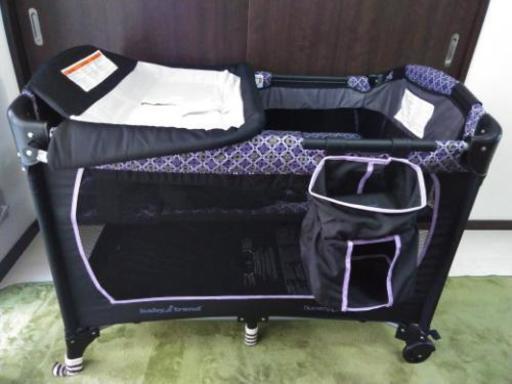 お急ぎ対応可能♪画像追加しました★折りたたみBabyTrendコンパクトベビーベッド　サークル