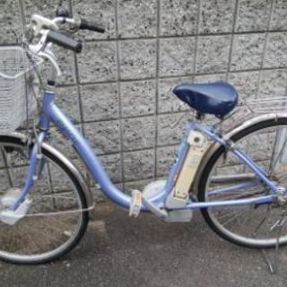 電動アシスト自転車　水色　