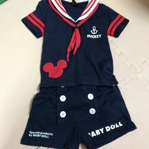 ベビードール Baby Doll ブランド ミッキー セーラー 上下セット 90サイズ ぽむ 立川市お取引 東所沢のキッズ用品 子供服 の中古あげます 譲ります ジモティーで不用品の処分