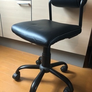 【値引き】黒革1人がけの椅子