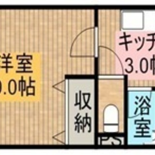 ☆パルクレールⅡ307号室・1K☆　仲介手数料0円！初月家賃0円...