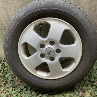2017年製夏タイヤ 純正アルミ(？)ホイール付き 日産セレナ 4本セット ブリジストン エコピアNH100RV