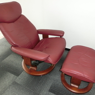 ★EKORNES　エコーネス　本革　ストレスレスチェア　オットマ...