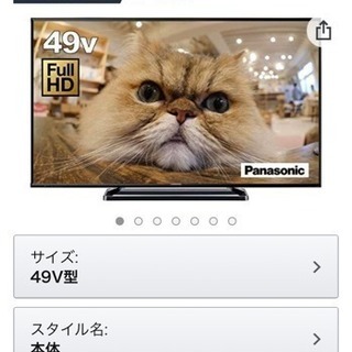 使用期間1年未満！！Panasonic VIERA 「TH-49E300」中古美品 49インチ 