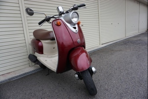 ⭐︎原付き バイク ヤマハ ビーノ 2st 実働車 人気車！ ワインレッド セル一発 エンジン絶好調！ すぐ乗れます 早期配送もしています