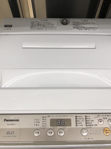 Panasonic　6.0kg洗濯機　NA-F60B11（2018）