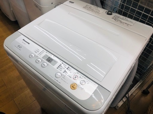 【衝撃の１年保証】2018年製5.0kgパナソニック洗濯機