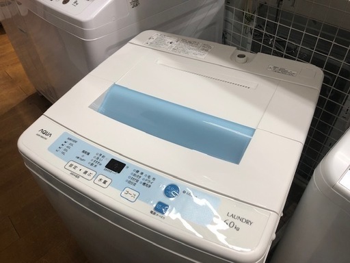 【安心の6ヶ月保証】オススメサイズ！　AQUA6.0kg洗濯機