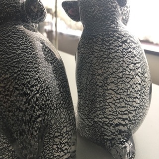ベネチアングラスのクマの親子