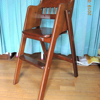 子供椅子・木製・古いですが艶あり綺麗！