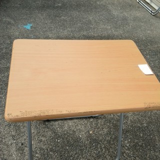折りたたみ　テーブル　机　簡易　デスク　ナチュラル　木製　折り畳み