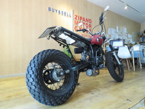 YAMAHA TW200 2JL ヤマハ 786km 200cc レッド 保険H31.3 エンジン実動