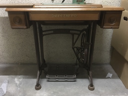 brother ブラザー 足踏みミシン台 レトロ アンティーク ジャノメ ミシン