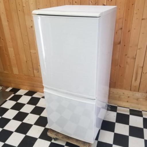 配達込み  人気のどっちもドア入荷　シャープ 冷凍冷蔵庫　SJ-14W-W　2012年製