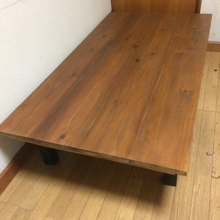 大特価 無垢材アンティーク調ダイニングローテーブル 近場無料お届け可能☆