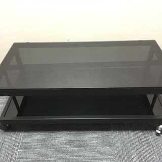 【値下げ】ニトリ TVボード ローテーブル ガラス 黒