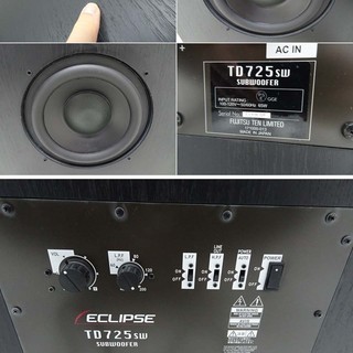ECLIPSE イクリプス TD725sw サブウーファー 引取限定商品