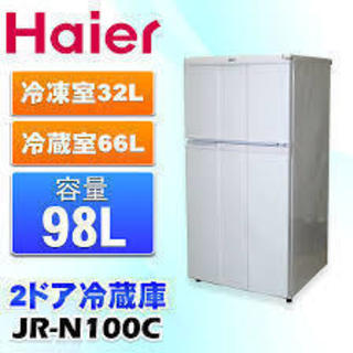 1人用冷蔵庫 (2010年製) ハイアール　白・ホワイト　※使用可能　