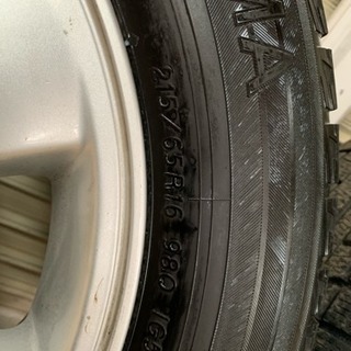 売却済み　ハイエース用スタッドレス  １６インチアルミホイール  トヨタ純正