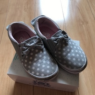 VANS グレー水玉スニーカー USED